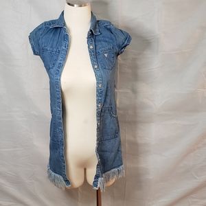 Guess Girls Size 14 Blue Jean Dress